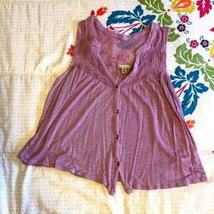 Ecoté Orchid Tank Crop Top Size XS